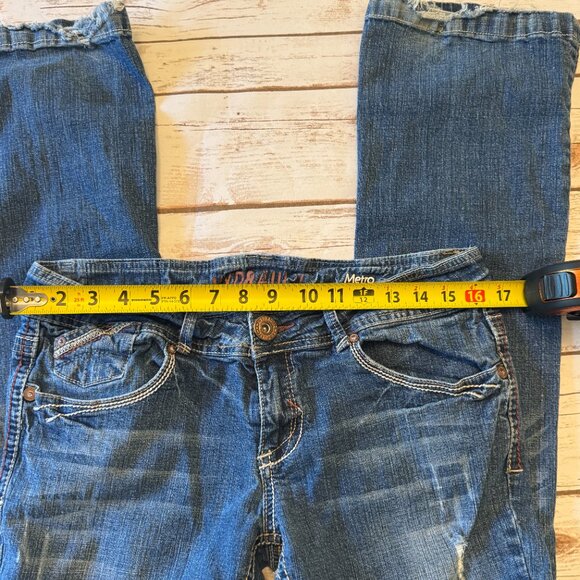Hydraulic Metro Bootcut Jeans | Juniors 13/14 | Y2K Low Rise Retro Denim - Picture 6 of 8